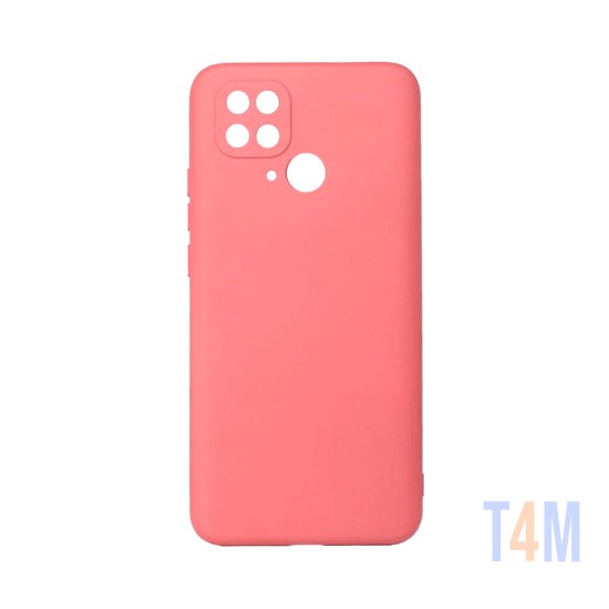 Capa de Silicone com Moldura de Câmera para Xiaomi Redmi 10c Rosa